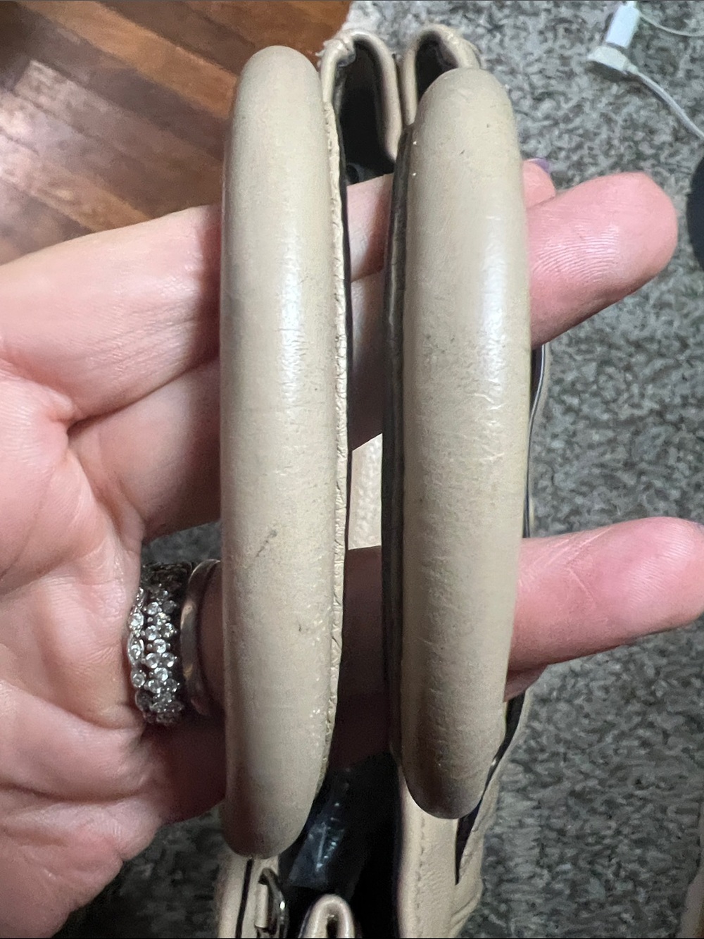 Marc Jacobs Taupe Leather Shoulder Tote - Picture 3 of 5